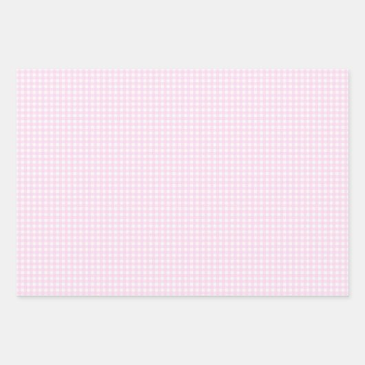 Faye en Lauren Pastel Gingham in drie heldere kleu Inpakpapier Vel (Voorkant)