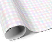Faye en Lauren Pastel Gingham Multicolor Cadeaupapier (Rol Hoek)