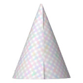 Faye en Lauren Pastel Gingham Multicolor Feesthoedjes (Achterkant)