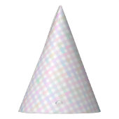 Faye en Lauren Pastel Gingham Multicolor Feesthoedjes (Links)
