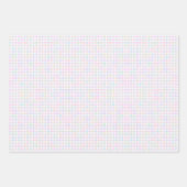 Faye en Lauren Pastel Gingham Multicolor Inpakpapier Vel (Voorkant)