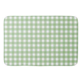 Faye en Lauren Pastel Green Gingham Badmat