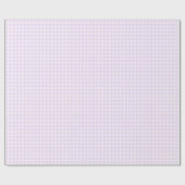 Faye en Lauren Pastel Paars Gingham Cadeaupapier (Vlak)