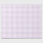 Faye en Lauren Pastel Paars Gingham Cadeaupapier (Vlak)