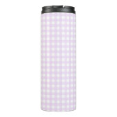 Faye en Lauren Pastel Paars Gingham Thermosbeker (Achterkant)