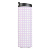 Faye en Lauren Pastel Paars Gingham Thermosbeker (Geroteerd rechts)