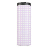 Faye en Lauren Pastel Paars Gingham Thermosbeker (Achterkant)