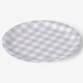 Faye en Lauren Pastel Paars Pset Papieren Bordje (Gekanteld)