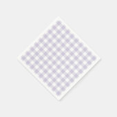 Faye en Lauren Pastel Paarse Ruiten Servet (Hoek)