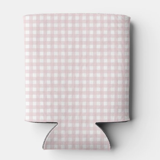 Faye en Lauren Pastel Pink Gingham Blikjeskoeler (Achterkant)