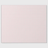 Faye en Lauren Pastel Pink Gingham Cadeaupapier (Vlak)