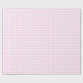 Faye en Lauren Pastel Pink Gingham Cadeaupapier (Vlak)