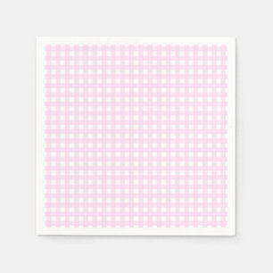 Faye en Lauren Pastel Pink Gingham Servet