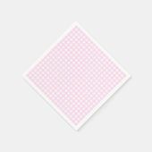 Faye en Lauren Pastel Pink Gingham Servet (Hoek)