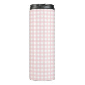Faye en Lauren Pastel Pink Gingham Thermosbeker (Achterkant)