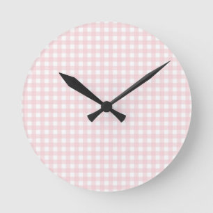 Faye en Lauren Pastel Pink Ronde Klok