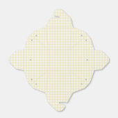 Faye en Lauren Pastel Yellow Gingham Bedankdoosjes (Uitgevouwen)