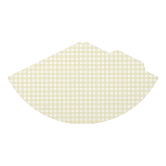 Faye en Lauren Pastel Yellow Gingham Feesthoedjes (Voorkant)