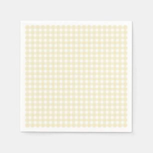 Faye en Lauren Pastel Yellow Gingham Servet