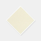 Faye en Lauren Pastel Yellow Gingham Servet (Hoek)