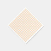 Faye en Lauren Peach Gingham Servet (Hoek)