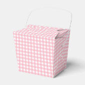 Faye en Lauren Pink Classic Buffalo Plaid Bedankdoosjes (Voorkant Zijde)