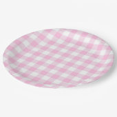 Faye en Lauren Pink Play Papieren Bordje (Gekanteld)