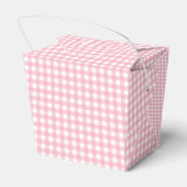 Faye en Lauren Roze Klassieke Buffalo ruitdessin Bedankdoosjes (Achterkant)