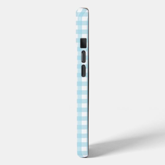 Faye en Lauren Soft Blue Gingham Case-Mate iPhone Case (Achterkant / Links)