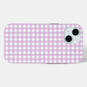 Faye en Lauren Soft Paarse Gingham Case-Mate iPhone Case (Achterkant (horizontaal))