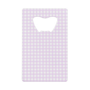 Faye en Lauren Stainless Steel Gingham Creditkaart Flessenopener