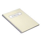 Faye en Lauren Yellow Gingham Notitieboek (Rechterzijde)