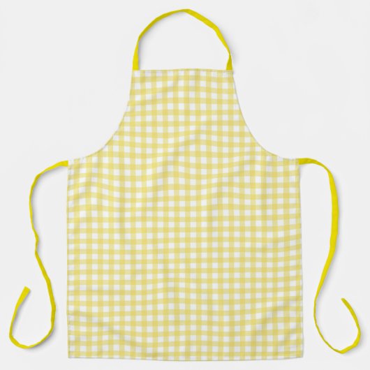 Faye en Lauren Yellow Gingham Schort (Voorkant)