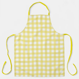 Faye en Lauren Yellow Gingham Schort