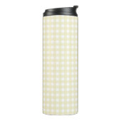 Faye en Lauren Yellow Gingham Thermosbeker (Gedraaid links)