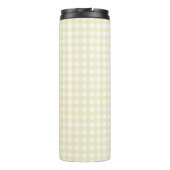Faye en Lauren Yellow Gingham Thermosbeker (Achterkant)