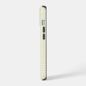 Faye en Lauren Zachte Gele Gingham iPhone 15 Case (Linkerkant)