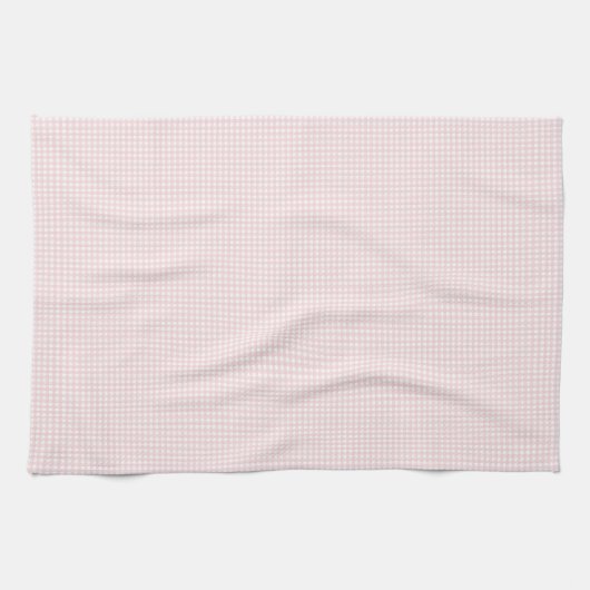 Faye en Pastel Pink Gingham Theedoek (Horizontaal)