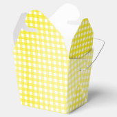Faye Geel Gingham Bedankdoosjes (Geopend)