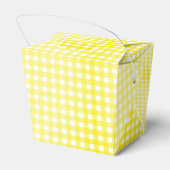 Faye Geel Gingham Bedankdoosjes (Achterkant)