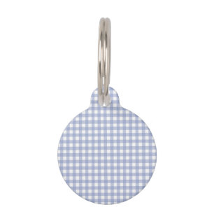 Faye & Lauren Blue Gingham Huisdierpenning