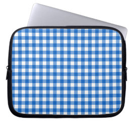 Faye & Lauren Blue Gingham Laptop Sleeve