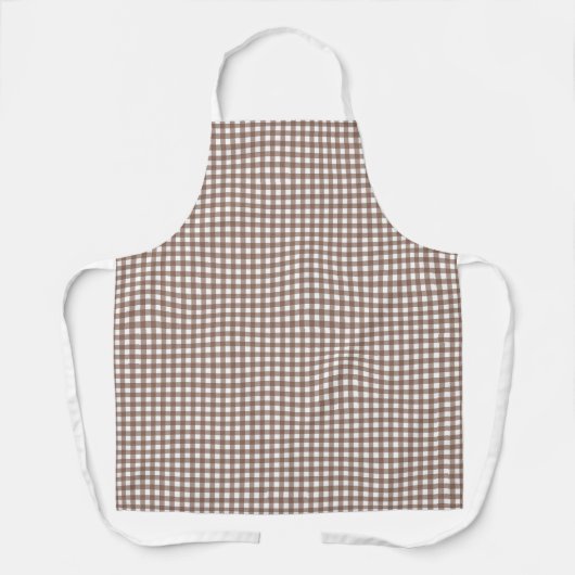 Faye & Lauren Brown Gingham Schort (Voorkant)