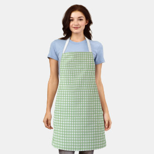 Faye & Lauren Green Gingham Schort