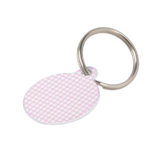 Faye & Lauren Pink Gingham Huisdierpenning