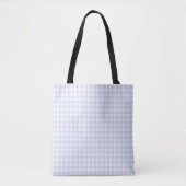 Faye Light Paarse Gingham Tote Bag (Voorkant)