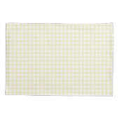 Faye Yellow Gingham Kussensloop (Achterkant)
