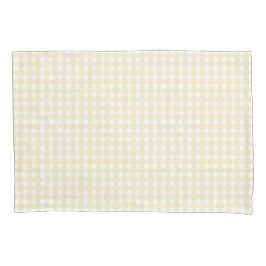 Faye Yellow Gingham Kussensloop