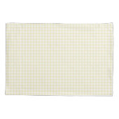 Faye Yellow Gingham Kussensloop (Achterkant)
