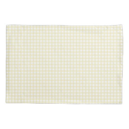 Faye Yellow Gingham Kussensloop